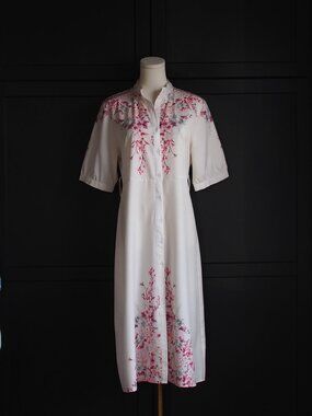 Shein | Short-Sleeve Button-up Midi Dress